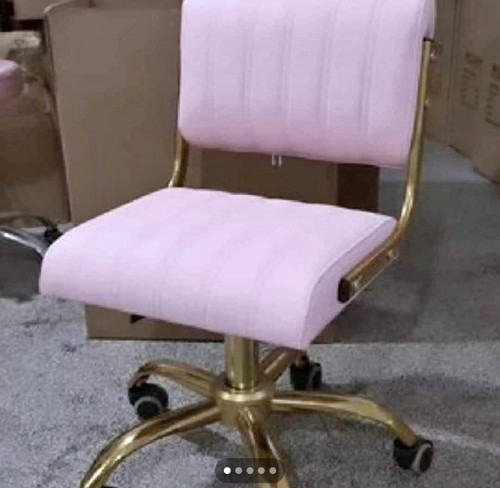 Pink fabric swivel office - pink,