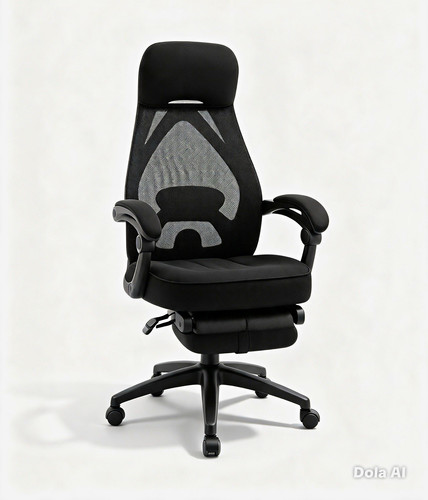 High back ergonomic mesh - high,