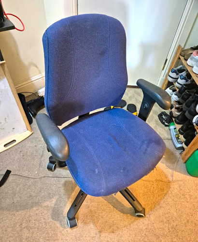 Blue fabric swivel - blue,