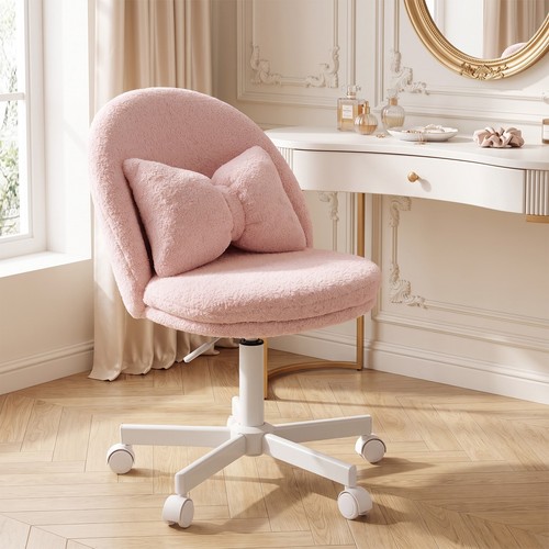 Teddy fleece swivel vanity - teddy,