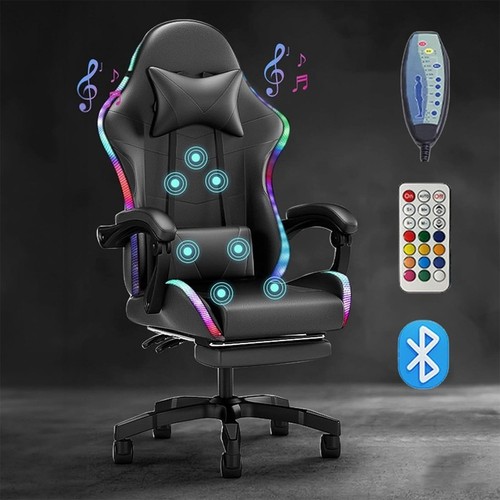 Massage gaming chair rgb - chair,
