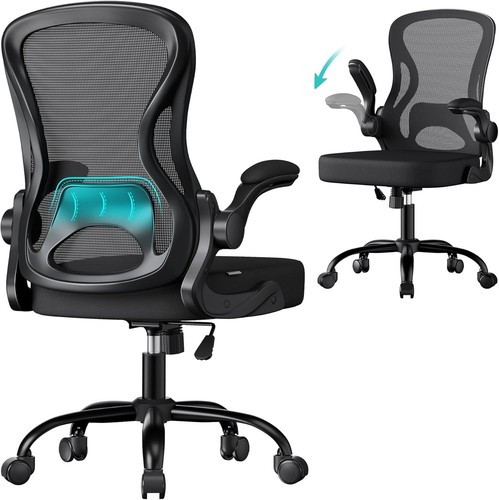 Black ergonomic office chair - black,